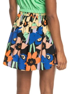 Roxy Golden Poppy Mini Flowy Skirt 10 Roxy Golden Poppy Mini Flowy Skirt -Shoreline Mood erjwk03139 roxyw kvj6 bck1