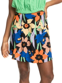 Roxy Golden Poppy Mini Flowy Skirt