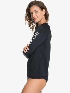 Roxy Beach Classics Long Sleeve UPF 50 Rashguard -Shoreline Mood erjwr03424 roxyw kvj0 frt2