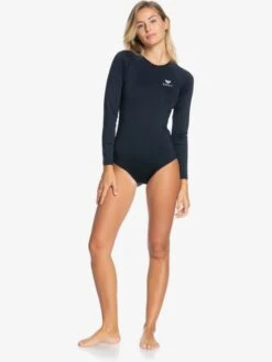 Roxy Essentials Long Sleeve One-Piece Swimsuit 13 Roxy Essentials Long Sleeve One-Piece Swimsuit -Shoreline Mood erjwr03432 essentialsonesiebackzipw kvj0 frt9