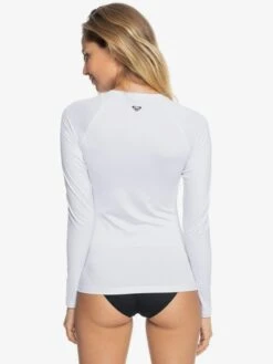 Roxy Essentials UPF 50 Long Sleeve Front Zip Rashguard -Shoreline Mood erjwr03482 roxyw wbb0 bck1