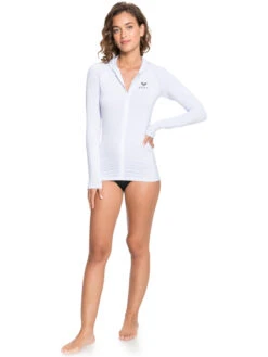 Roxy Essentials Hooded UPF 50 Long Sleeve Rashguard -Shoreline Mood erjwr03495 roxyw wbb0 frt9