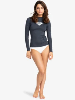 Roxy Whole Hearted Long Sleeve UPF 50 Rashguard -Shoreline Mood erjwr03547 roxyw bsp0 frt9