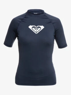Roxy Whole Hearted Short Sleeve UPF 50 Rashguard -Shoreline Mood erjwr03548 roxyv bsp0 frt1