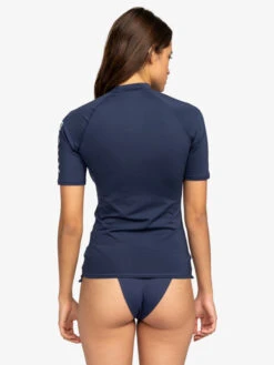 Roxy Whole Hearted Short Sleeve UPF 50 Rashguard -Shoreline Mood erjwr03548 roxyw bsp0 bck1