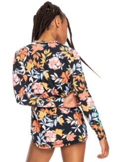 Roxy Sea Skippin' Long Sleeve UPF 50 Rashguard -Shoreline Mood erjwr03560 roxyw xkyb bck1