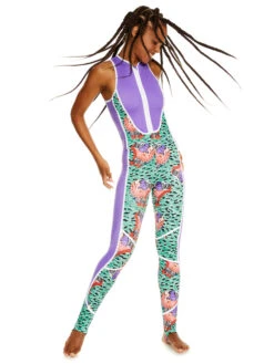 Stella Jean X Roxy UPF 50 Long Jane Wetsuit 13 Stella Jean X Roxy UPF 50 Long Jane Wetsuit -Shoreline Mood erjwr03601 roxym gnv5 frt1