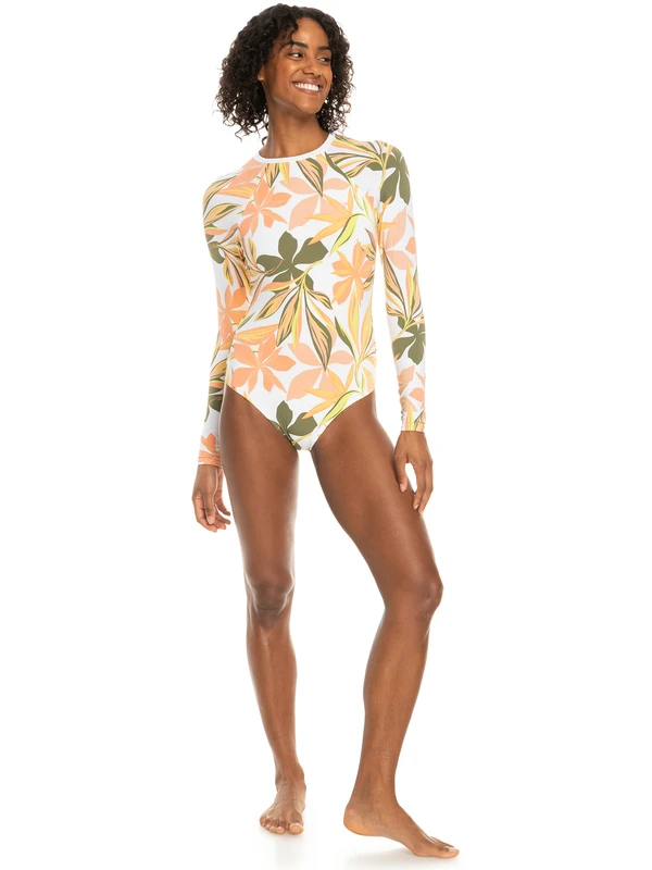 Roxy Onesie Long Sleeve One-Piece Swimsuit 3 Roxy Onesie Long Sleeve One-Piece Swimsuit - Image 3