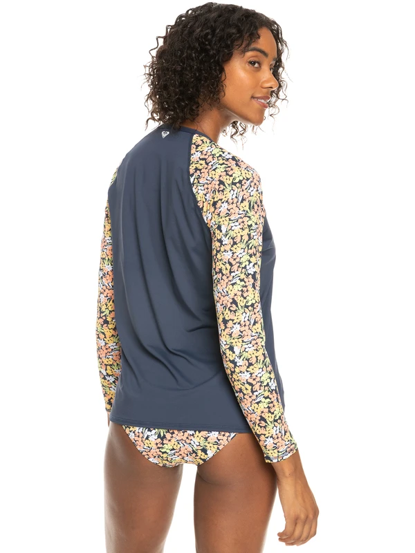 Roxy Printed UPF 50 Long Sleeve Front Zip Rashguard 5 Roxy Printed UPF 50 Long Sleeve Front Zip Rashguard - Image 5