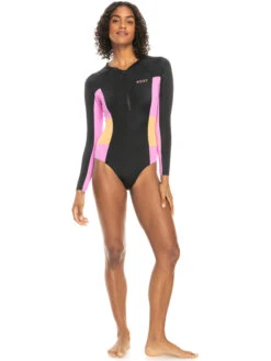 Roxy Fitness Long Sleeve One-Piece Swimsuit -Shoreline Mood erjwr03651 roxyw kvj0 frt9