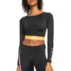 Roxy Fitness Long Sleeve Cropped Rashguard