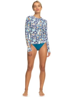 Roxy Sea Skippin Long Sleeve UPF 50 Rashguard -Shoreline Mood erjwr03658 roxyw bng6 frt9