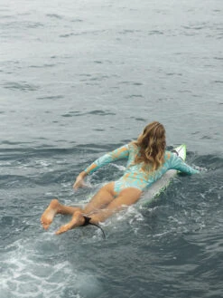 Roxy Pro The Overhead Long Sleeve One-Piece Swimsuit -Shoreline Mood erjwr03667 roxyl bhb6 bck2