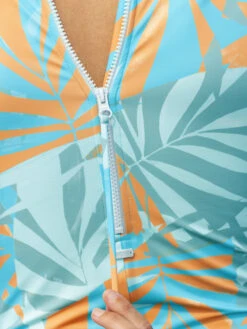 Roxy Pro The Overhead Long Sleeve One-Piece Swimsuit -Shoreline Mood erjwr03667 roxyl bhb6 bck3