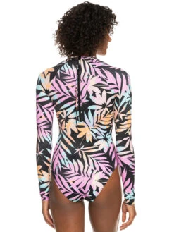Roxy Active UPF 50 Long Sleeve Back Zip One Piece Swimsuit 7 Roxy Active UPF 50 Long Sleeve Back Zip One Piece Swimsuit -Shoreline Mood erjwr03672 roxyw kvj4 bck1