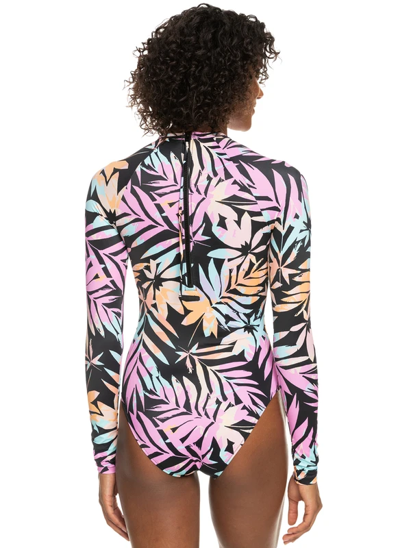 Roxy Active UPF 50 Long Sleeve Back Zip One Piece Swimsuit 4 Roxy Active UPF 50 Long Sleeve Back Zip One Piece Swimsuit - Image 4