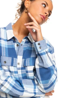 Roxy Both Ways Long Sleeve Shirt -Shoreline Mood erjwt03546 roxyw wbk3 frt3