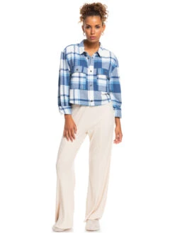 Roxy Both Ways Long Sleeve Shirt -Shoreline Mood erjwt03546 roxyw wbk3 frt9