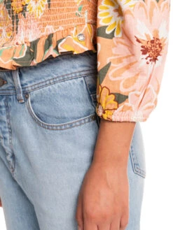 Roxy Like The Sun Again Woven Off The Shoulder Top -Shoreline Mood erjwt03557 roxyw ckn8 frt5