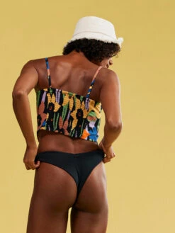 Roxy Iconic Place Strappy Crop Top 13 Roxy Iconic Place Strappy Crop Top -Shoreline Mood erjwt03566 roxym kvj6 frt3