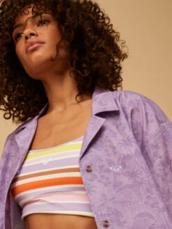 Roxy Surf.Kind.Kate. Short Sleeve Shirt -Shoreline Mood erjwt03590 roxym xppp bck2