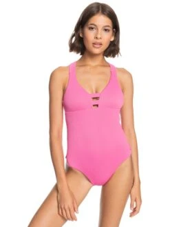 Roxy Love Rib Asia One-Piece Swimsuit -Shoreline Mood erjx103414 roxyw mkh0 frt1