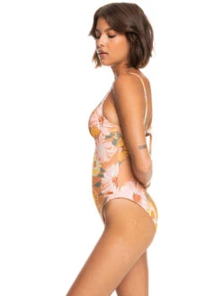 Roxy Love Rib The Muse Underwire One Piece Swimsuit -Shoreline Mood erjx103463 roxyw ckn7 frt2