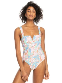 Roxy Love Rib The Coco D-Cup One Piece Swimsuit -Shoreline Mood erjx103506 roxyw gfe9 frt1