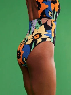 Roxy Color Jam One-Piece Swimsuit -Shoreline Mood erjx103517 roxym kvj6 frt4