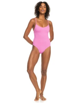 Roxy Active Rib One Piece Swimsuit -Shoreline Mood erjx103529 roxyw mgj0 frt9