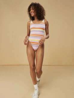 Roxy Surf.Kind.Kate. Reversible One-Piece Swimsuit -Shoreline Mood erjx103536 roxym wbb6 bck9