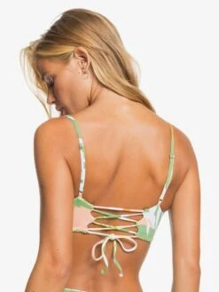 Roxy Wildflowers Reversible Bandeau Bikini Top -Shoreline Mood erjx304425 roxyw gln7 bck1
