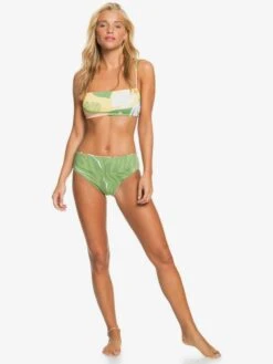 Roxy Wildflowers Reversible Bandeau Bikini Top -Shoreline Mood erjx304425 roxyw gln7 frt9