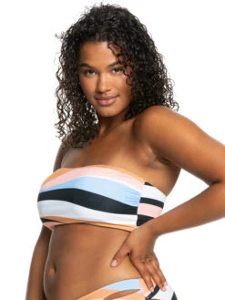Roxy Paradiso Passport Bandeau Bikini Top -Shoreline Mood erjx304526 roxyw wbb0 frt11