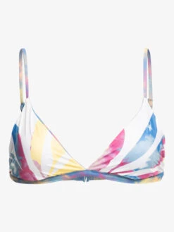 Roxy POP SURF Reversible Fixed Triangle Bikini Top -Shoreline Mood erjx304603 roxyv nft6 frt2
