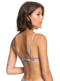 Roxy POP SURF Reversible Fixed Triangle Bikini Top -Shoreline Mood erjx304603 roxyw nft6 bck1
