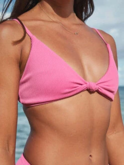 Roxy Love The Surf Knot Triangle Bikini Top