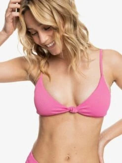 Roxy Love The Surf Knot Triangle Bikini Top 13 Roxy Love The Surf Knot Triangle Bikini Top -Shoreline Mood erjx304646 roxyw mkh0 frt1