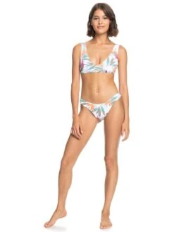 Roxy Beach Classics Elongated Triangle Bikini Top 9 Roxy Beach Classics Elongated Triangle Bikini Top -Shoreline Mood erjx304701 roxyw xwww frt9