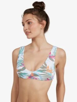 Roxy Beach Classics Elongated Triangle Bikini Top 12 Roxy Beach Classics Elongated Triangle Bikini Top -Shoreline Mood erjx304701 roxyw xwww sd1