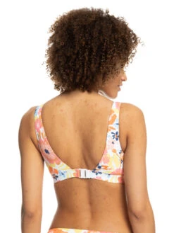 Roxy Printed Beach Classics D-Cup Underwired Bikini Top -Shoreline Mood erjx304726 roxyw wbb6 bck1
