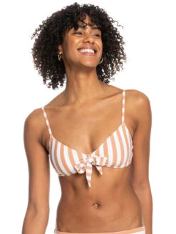 Roxy Printed Beach Classics Fashion Triangle Bikini Top