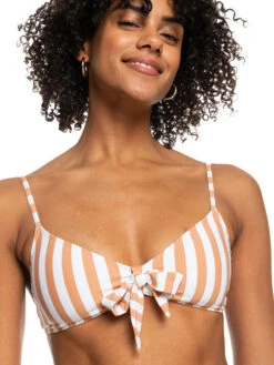 Roxy Printed Beach Classics Fashion Triangle Bikini Top -Shoreline Mood erjx304783 roxyw ckn3 frt3
