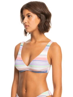 Roxy Endless Swell Underwire Elongated Bikini Top -Shoreline Mood erjx304813 roxyw bng7 frt2