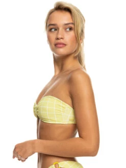 Roxy Salty Shine O-Ring Bandeau Bikini Top -Shoreline Mood erjx304863 roxyw gfj1 frt3