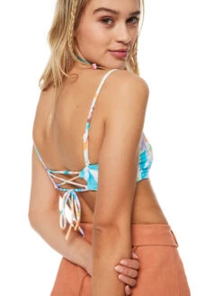 Roxy Retro Revo Reversible Bandeau Bikini Top -Shoreline Mood erjx304924 roxym wbb8 frt3