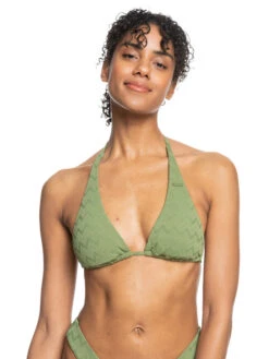 Roxy Current Coolness Elongated Triangle Bikini Top -Shoreline Mood erjx304941 roxyw gng0 frt1