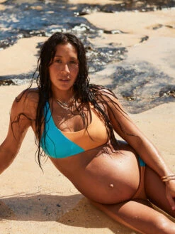 Roxy Colorblock Party Bralette Bikini Top