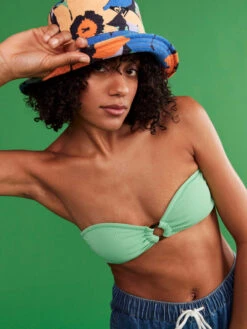 Roxy Color Jam Bandeau Bikini Top -Shoreline Mood erjx304957 roxym ghy0 frt10