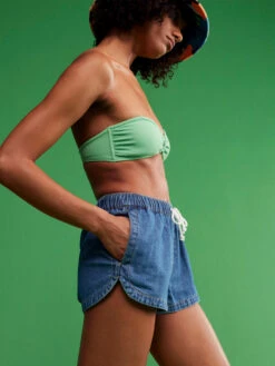 Roxy Color Jam Bandeau Bikini Top -Shoreline Mood erjx304957 roxym ghy0 frt2